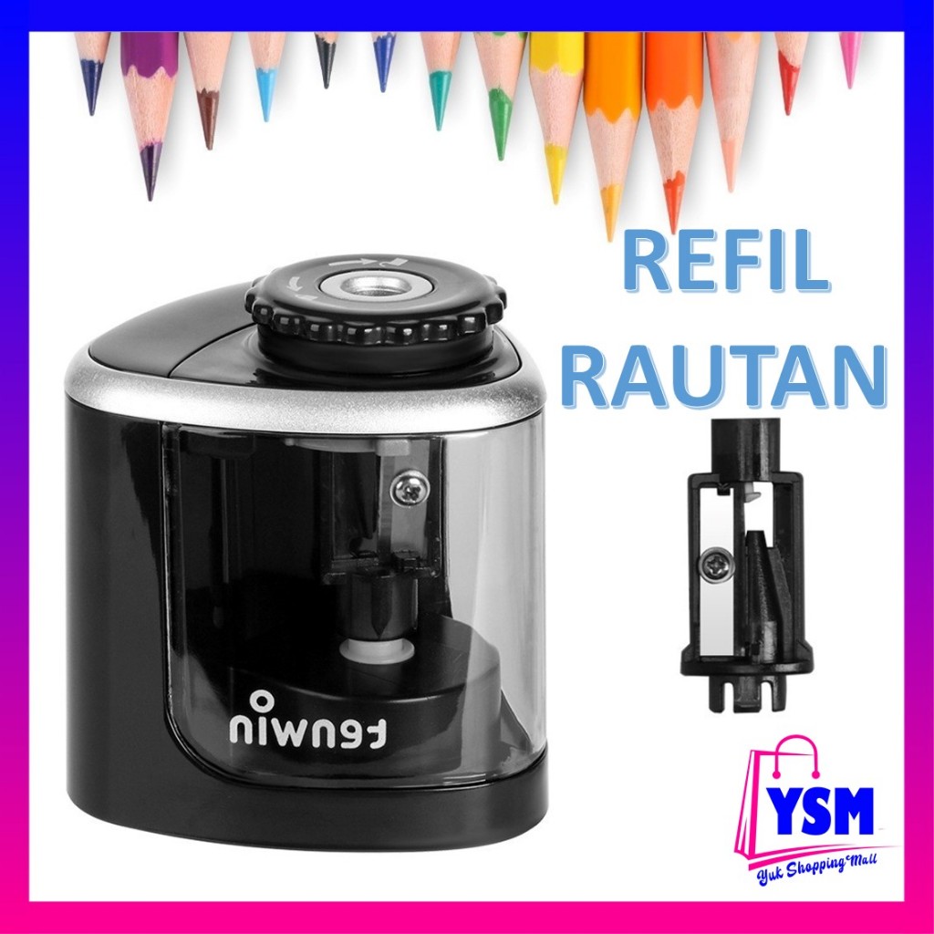 Jual YSM Refill Rautan Pensil Listrik Otomatis Manual Baterai Rautan ...