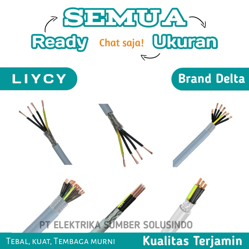 Jual Kabel Screen LIYCY 6x1 mm2 / LIYCY 6x1 / Liycy 6 x 1 / LIYCY 6 x 1 ...