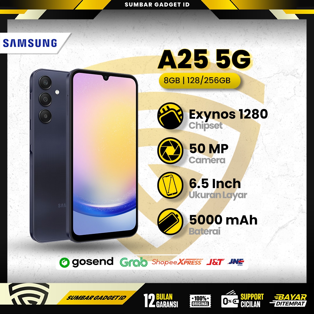 Jual Samsung Galaxy A25 5G RAM 8GB |128/256GB Handphone Smartphone