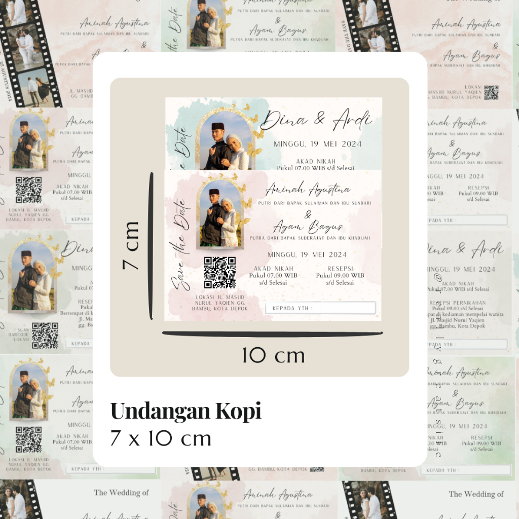 Jual Undangan Kopi Mini Pernikahan Tasyakuran Khitanan | Shopee Indonesia