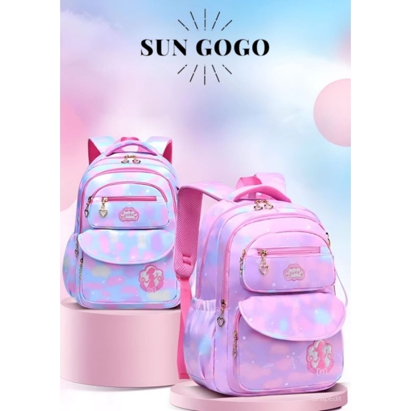 Jual [CODE C] School Bag Tas ransel anak cewek perempuan sekolah TK SD ...