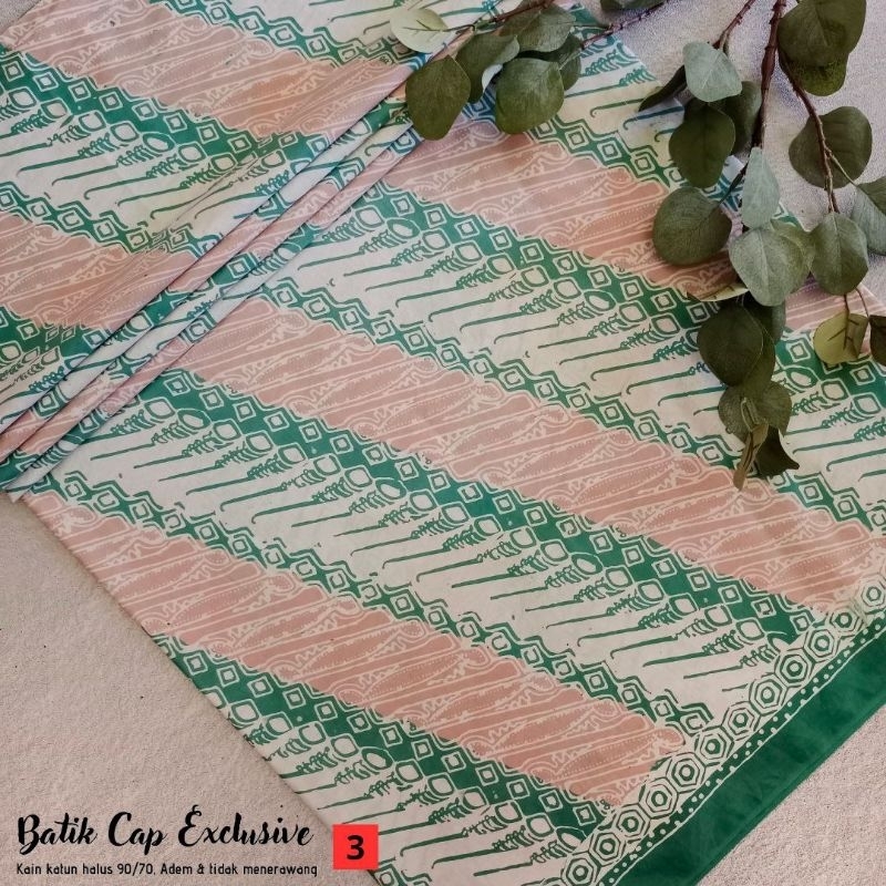 Jual KAIN BATIK CAP CETAK PEKALONGAN WARNA PASTEL SOFT BATIK CAP ...
