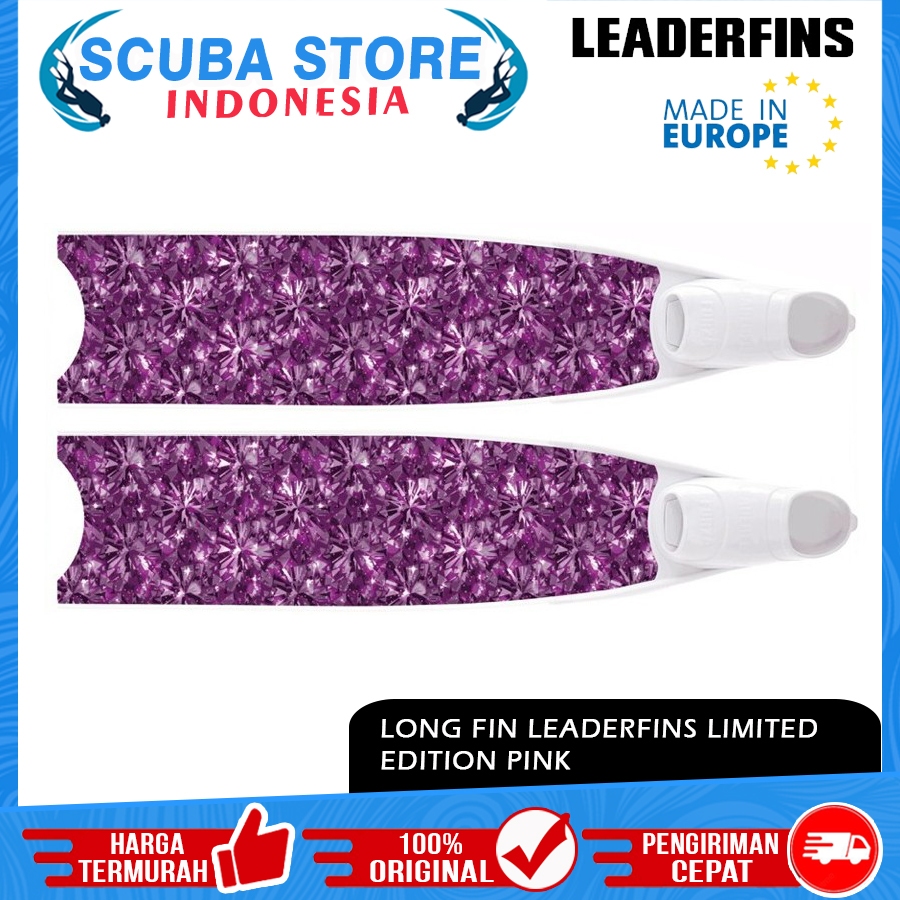 Jual Long Fin Leaderfins Limited Edition Pink Pure Carbon Fiberglass