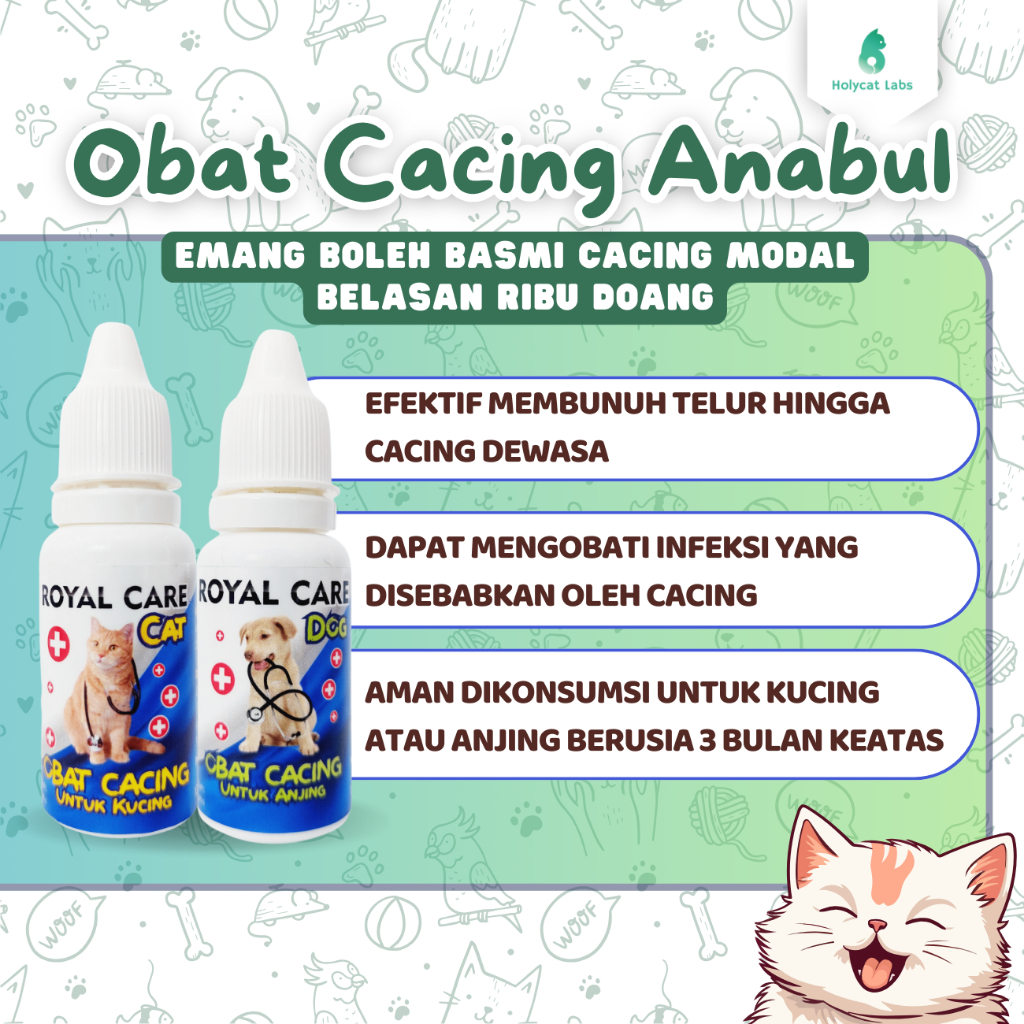 Jual Racing obat cacing kucing royal care 10ml | Shopee Indonesia