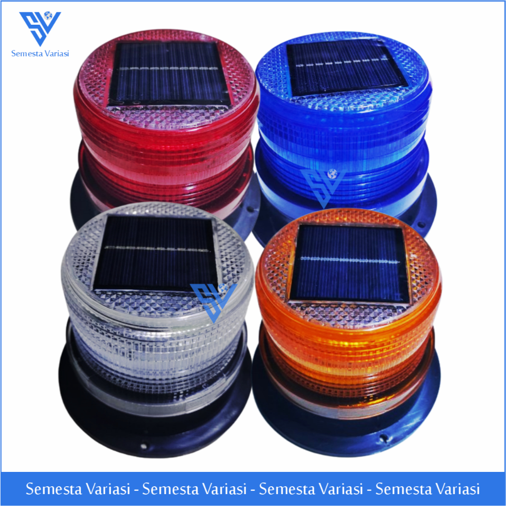 Jual LAMPU ROTARI WARNING LAMP ROTARY LIGHT SOLAR MINI TENAGA SURYA yg ...