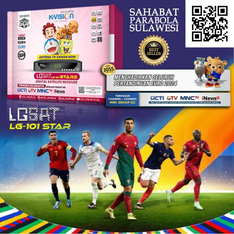 Jual RECEIVER KVISION GOL LGSAT LG101 STARS EURO 2024 Shopee Indonesia