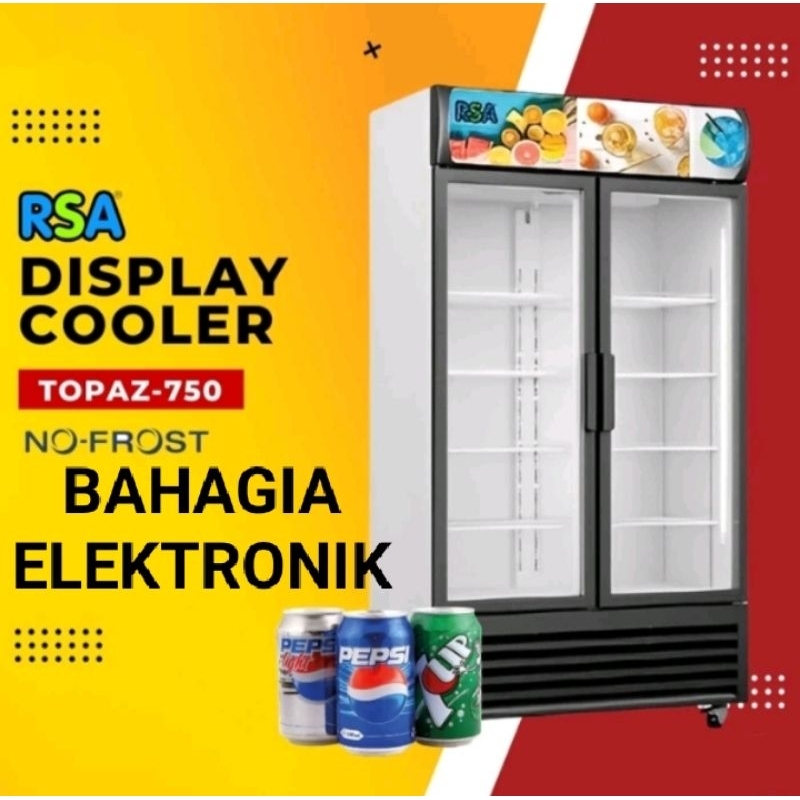 Jual RSA TOPAZ-750 | 730L SHOWCASE 2 PINTU | Shopee Indonesia