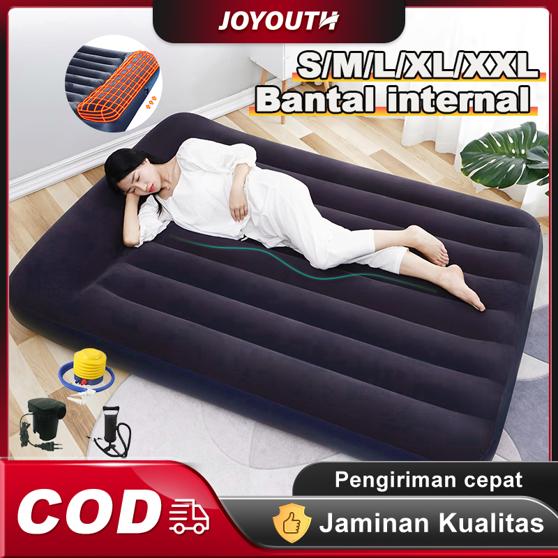 Jual Joy Kasur Angin Dengan Pompa Udara Matras Angin Termasuk Bantal Portable Tahan Air Kasur