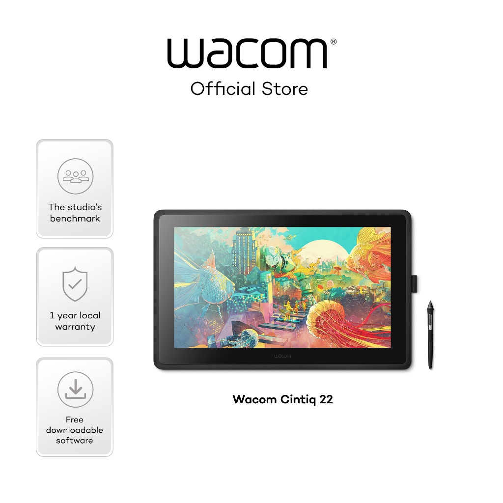 Wacom Cintiq 22 FHD (DTK2260K1D) Cintiq 22 (DTK2260K0D) 保護