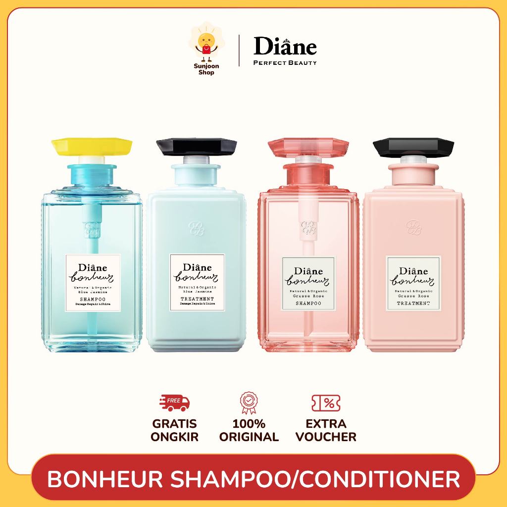 Diane Bonheur Shampoo / Treatment 500ml (Made in Japan)