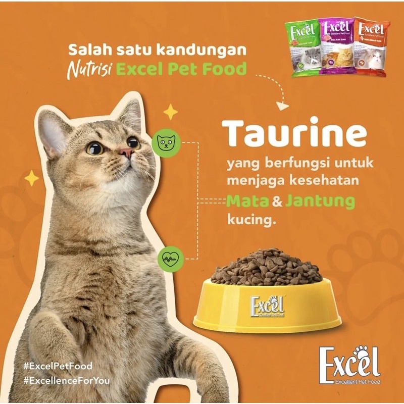 Jual EXCEL FRESHPACK HIJAU & KUNING 500GR - Makanan Pakan Kucing Kering ...