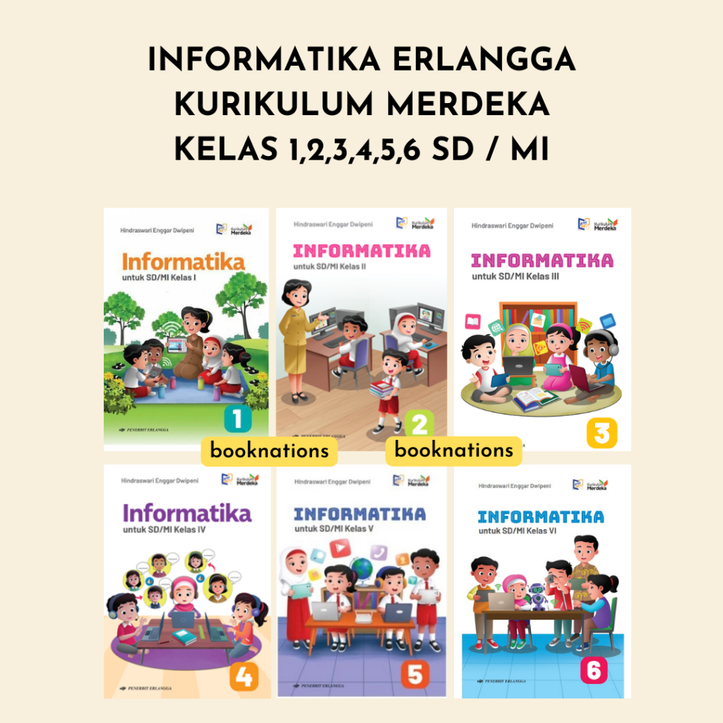 Jual Buku ERLANGGA TIK INFORMATIKA KELAS 1 2 3 4 5 6 SD Kurikulum ...