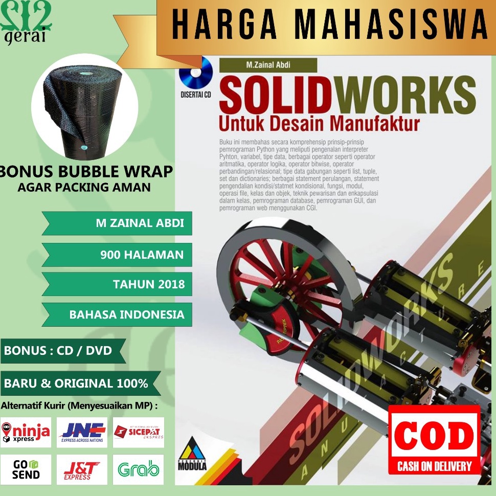 Jual BUKU SOLIDWORKS UNTUK DESAIN MANUFAKTUR M ZAINAL ABDI HARGA ...