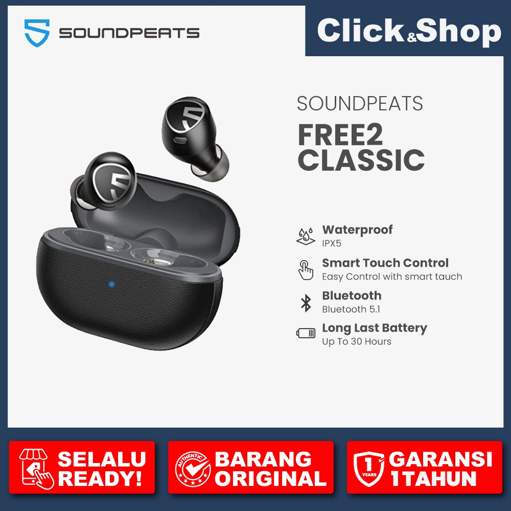 Jual SoundPEATS Free 2 Classic Free2 Classic True Wireless Earbuds ...