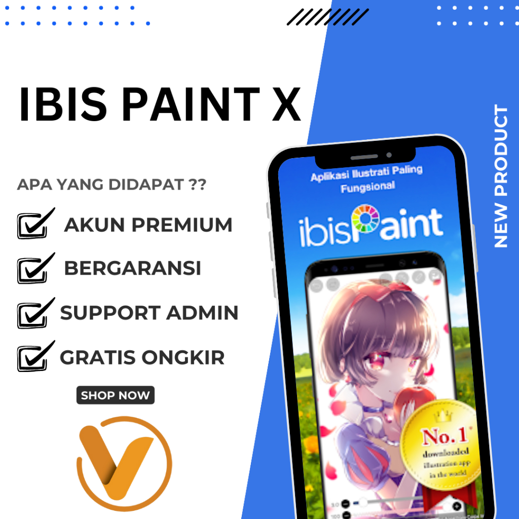 Jual Ibis Paint X Prime Aplikasi Desain Gambar Manga Anime + Sketsa