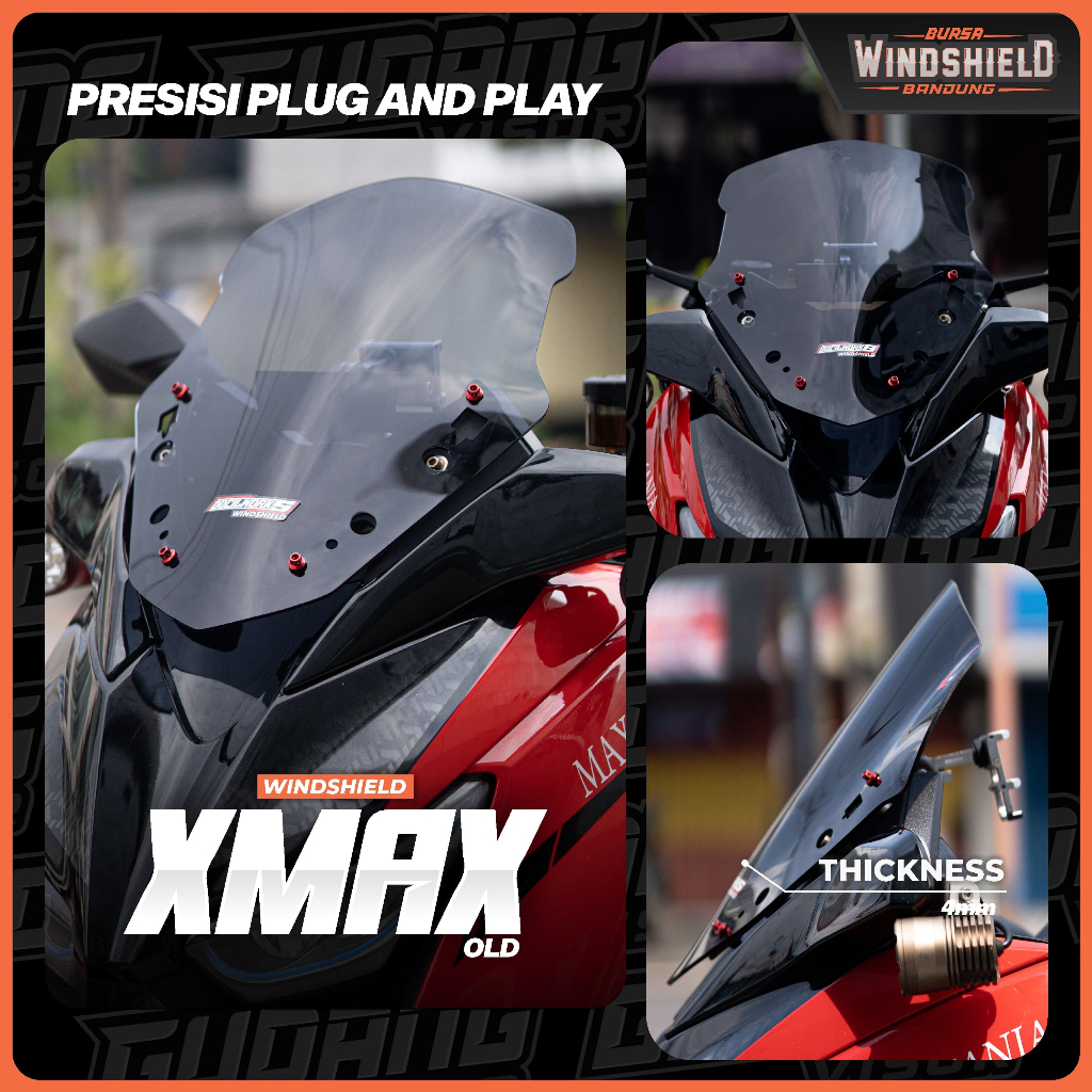 Jual Visor Windshield STANDAR MINI Xmax NEW & OLD | Shopee Indonesia