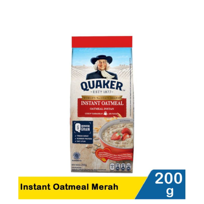 Jual Quaker Instant Oatmeal 200 gram | Shopee Indonesia
