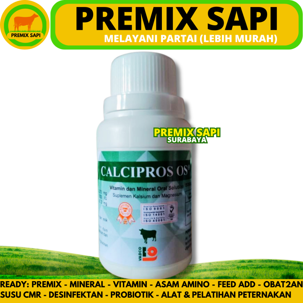 Jual Calcipros Os Ml Obat Sapi Kambing Ambruk Lumpuh Pincang Mengatasi Defisiensi