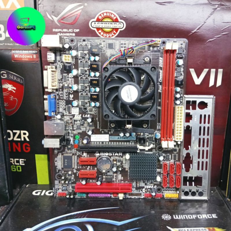 Jual Paket Motherboard Amd Fm Biostar A Mh Processor Apu A Integrated Graphics Hd D