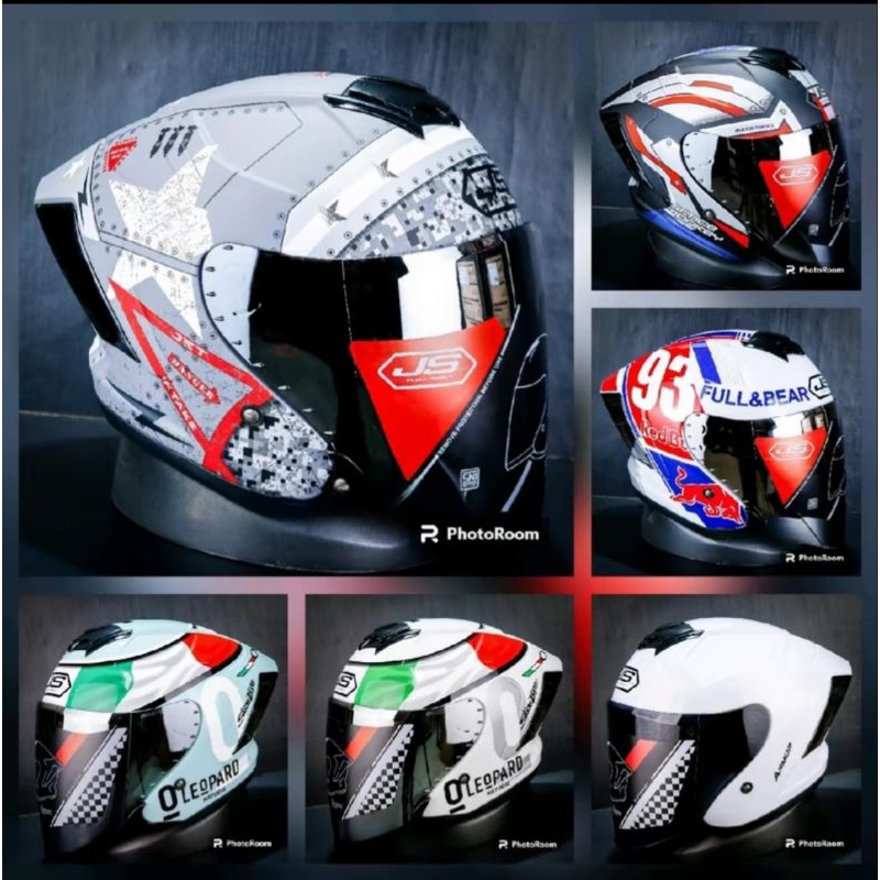 Jual Helm Js Armor Motif Grey Star Original Asli Sni Helm Js