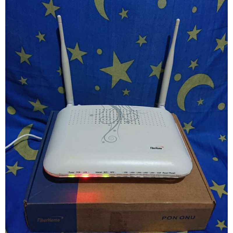 Jual FIBERHOME BATIK PUTIH AN5506-04-FS GPON ONU (Router Plus Adaptor ...