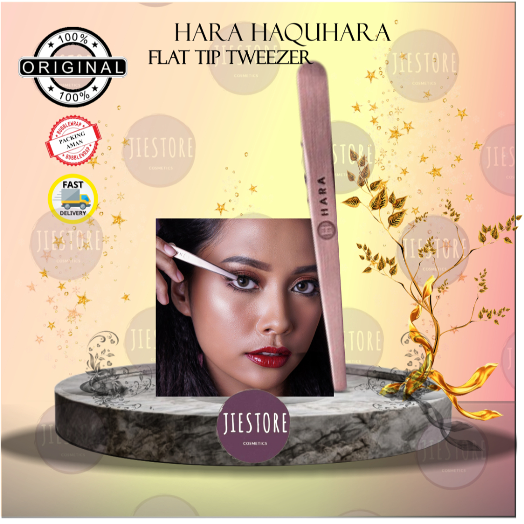 Jual Hara Haquhara Flat Tip Tweezer Pinset Bulu Mata Kotak | Shopee ...