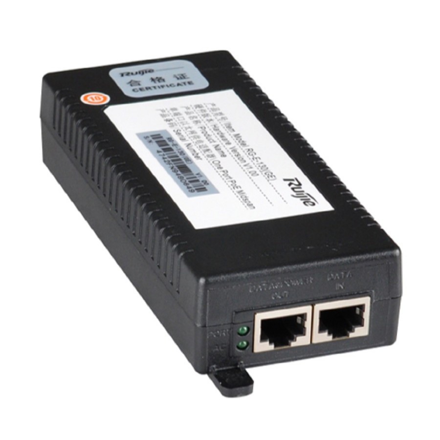 Jual injektor adaptor RUIJIE PoE ADAPTER RG-E-130(GE) Power Injector wi ...