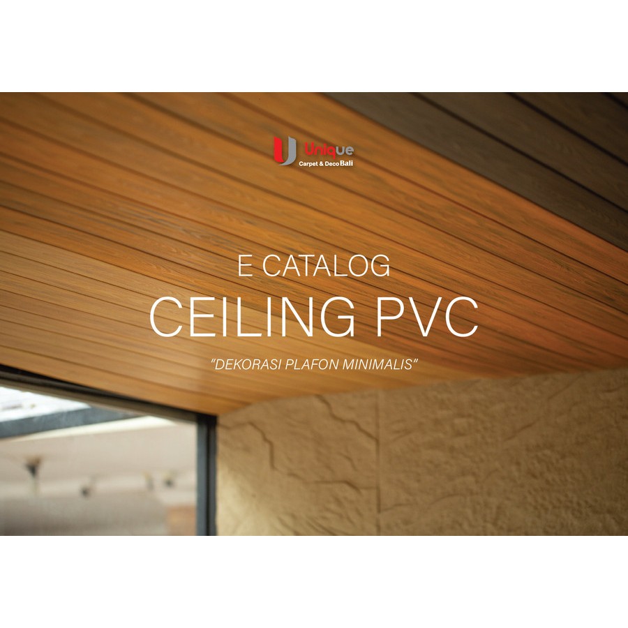 Jual PVC Plafon Indoor / Ceiling PVC Minimalis / Wood Panel PVC Dinding ...