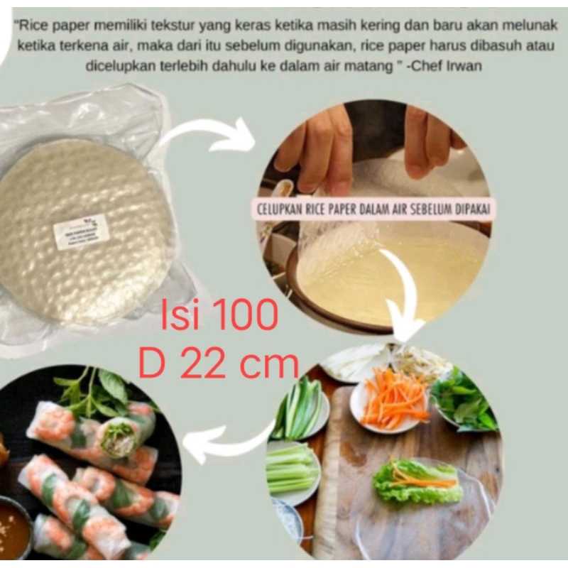 Jual Rice Paper isi 100 lembar D 22 cm | Shopee Indonesia