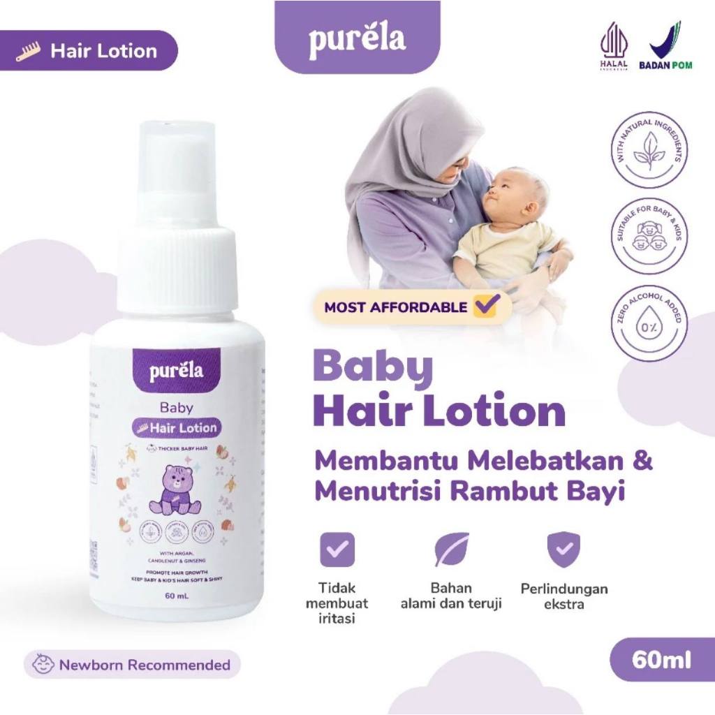 Jual purela baby hair lotion melebatkan rambut anak | Shopee Indonesia