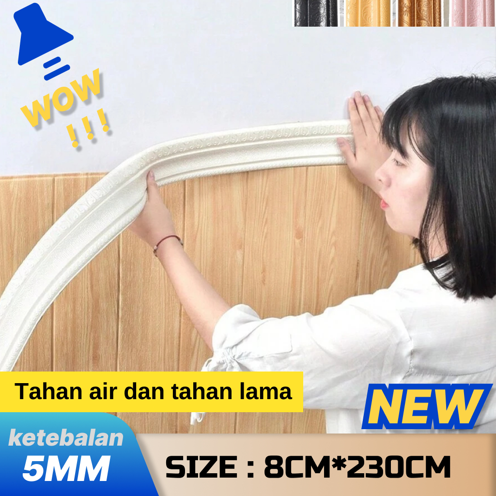Jual WALL BORDER LIST (LEBAR 8 CM) WALL BORDER FOAM 3D /WALLPAPER LIST