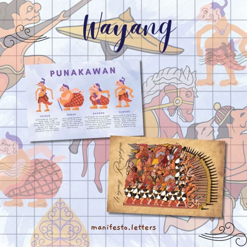 Jual Postcard Punakawan | Kartu Pos Wayang Rampogan | Gareng | Semar ...