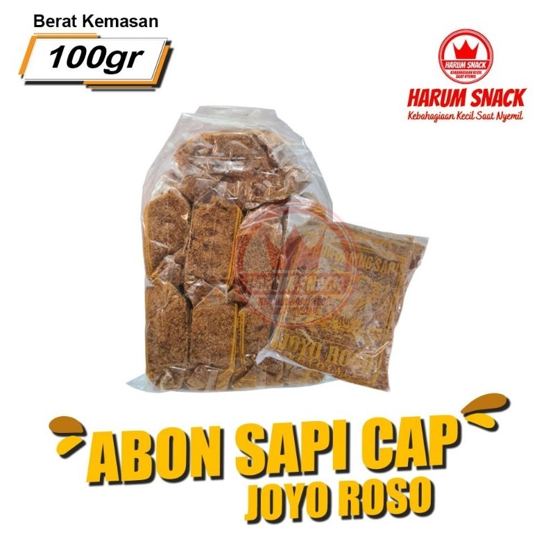 Jual ABON SAPI JOYO ROSO 100 Gram [Harum Snack Official] ABON SAPI ENAK ...