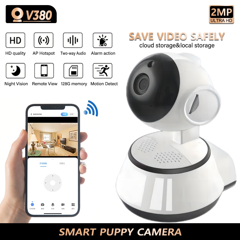 Jual Kamera CCTV V380 Pro IP Camera HD 1080p Smart Wifi - Kontrol ...