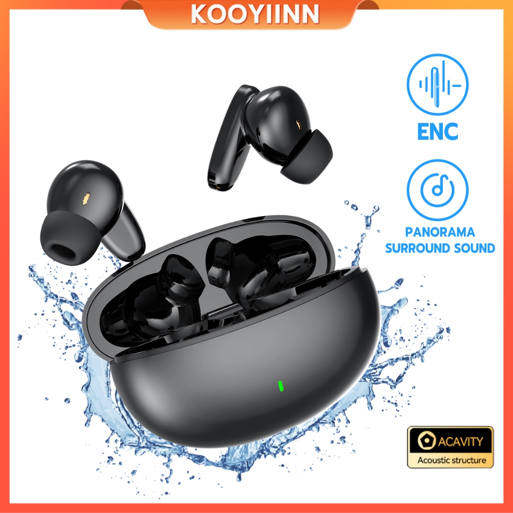 Jual KOOYIINN TWS GAMING Wireless Headphones Music ENC Noise Reduction