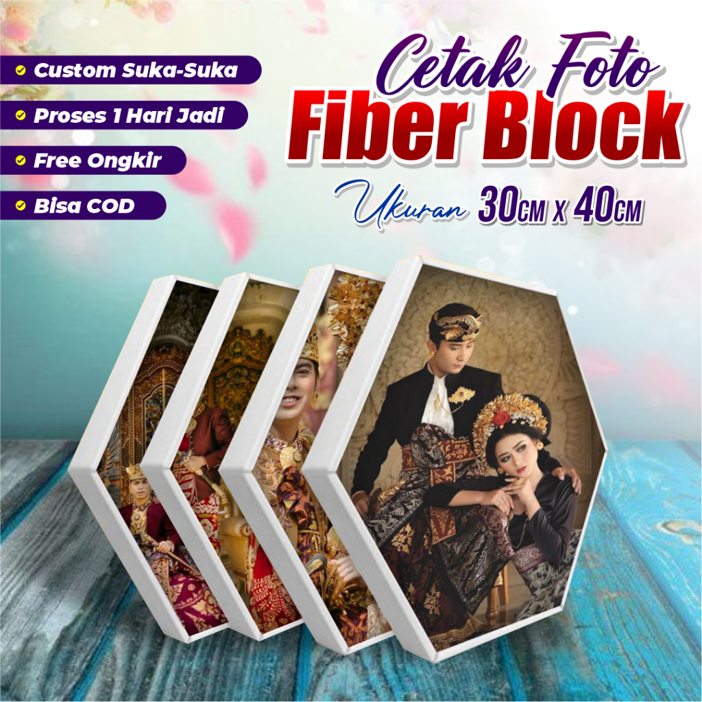 Jual Ready 1 Hari Jadi / Cetak Foto Unik / Bingkai Hexablock ...