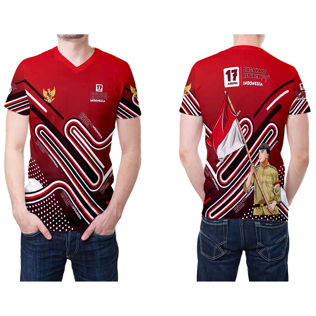 Jual BAJU jersey sublim KEREN 17 AGUSTUS KE 79 TAHUN FULL PRINTING