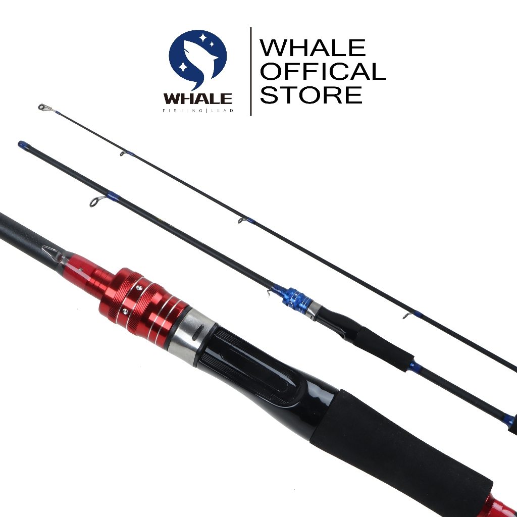 Jual WHALE Joran Pancing 1.65m/1.8m/2.1m Fishing Rod Carbon Fiber Joran ...