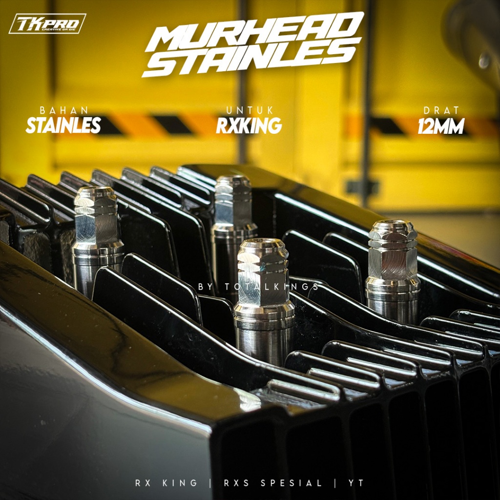 Jual MUR HEAD MURHEAD VARIASI RX KING RX K RXS CNC BY TKPRO 1set 4pcs ...