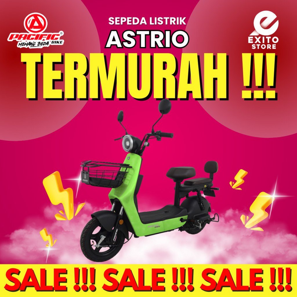 Jual Sepeda Listrik ASTRIO By Pacific | Shopee Indonesia
