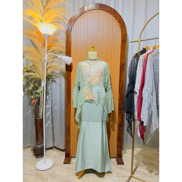 Rno Rok Satin Silk Skirt Melayu Malay Malaysia Maxmara Mermaid