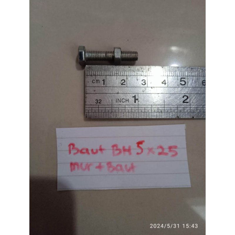 Jual Baut Mur Putih Bh X Kunci Pas Nomor Cuci Gudang Shopee Indonesia