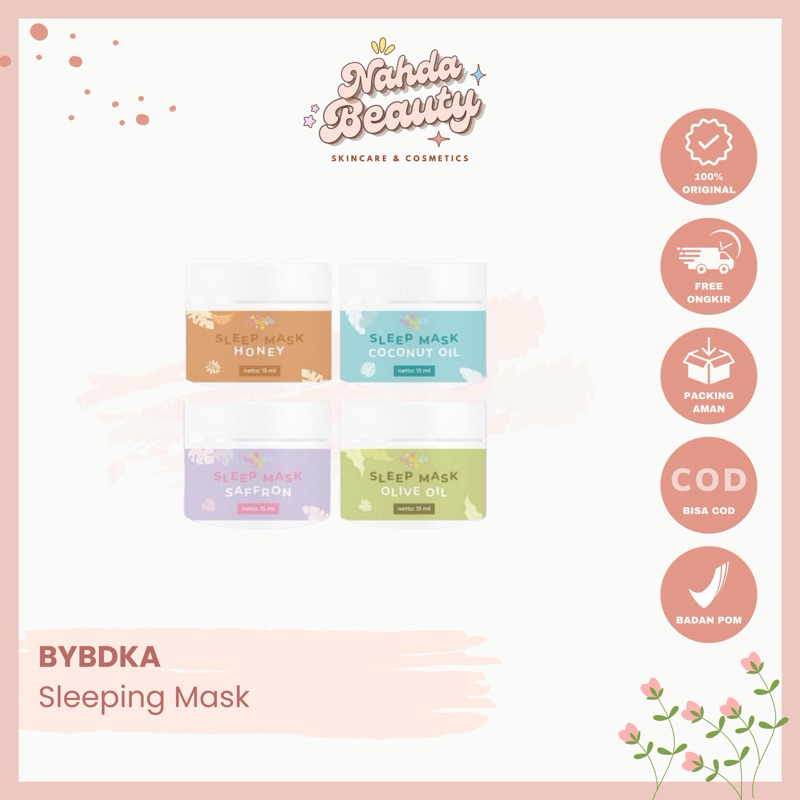 Jual BYBDKA Sleeping Mask Sleepmask bybdka.id By Bdka 15ml | Shopee ...