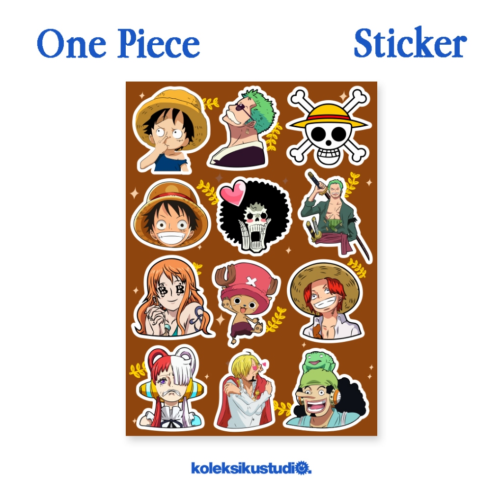 Jual Stiker One Piece Aesthetic Kartun Lucu Sticker Waterproof Tumblr ...