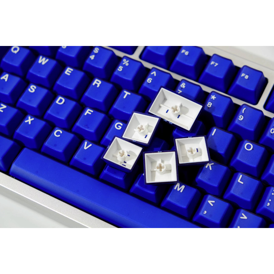 Jual PBTFans Klein Blue Clone ABS Doubleshot Cherry Profile Keycaps Set ...