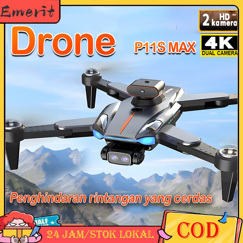 Jual 【COD】Drone P11S MAX Dual HD Camera Shoot Original Indoor Outdoor ...