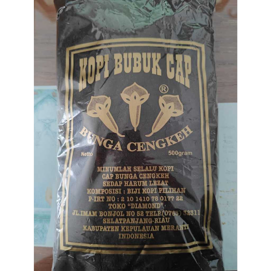 Jual Kopi Bubuk Cap Bunga Cengkeh Asli Selat Panjang 500gram | Shopee ...