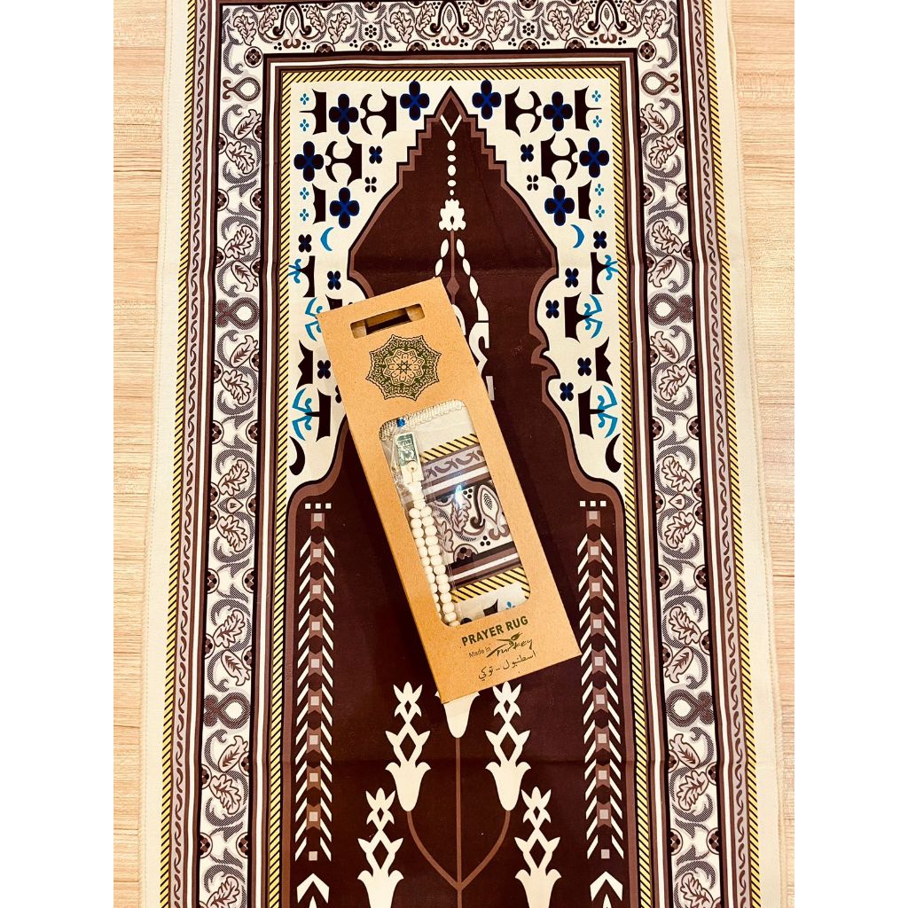 Jual Paket Hampers Souvenir Sajadah Suede Midi Tasbih box Prayer Rug ...