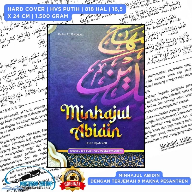 Jual ORIGINAL MINHAJUL ABIDIN DENGAN TERJEMAH & MAKNA PESANTREN ...