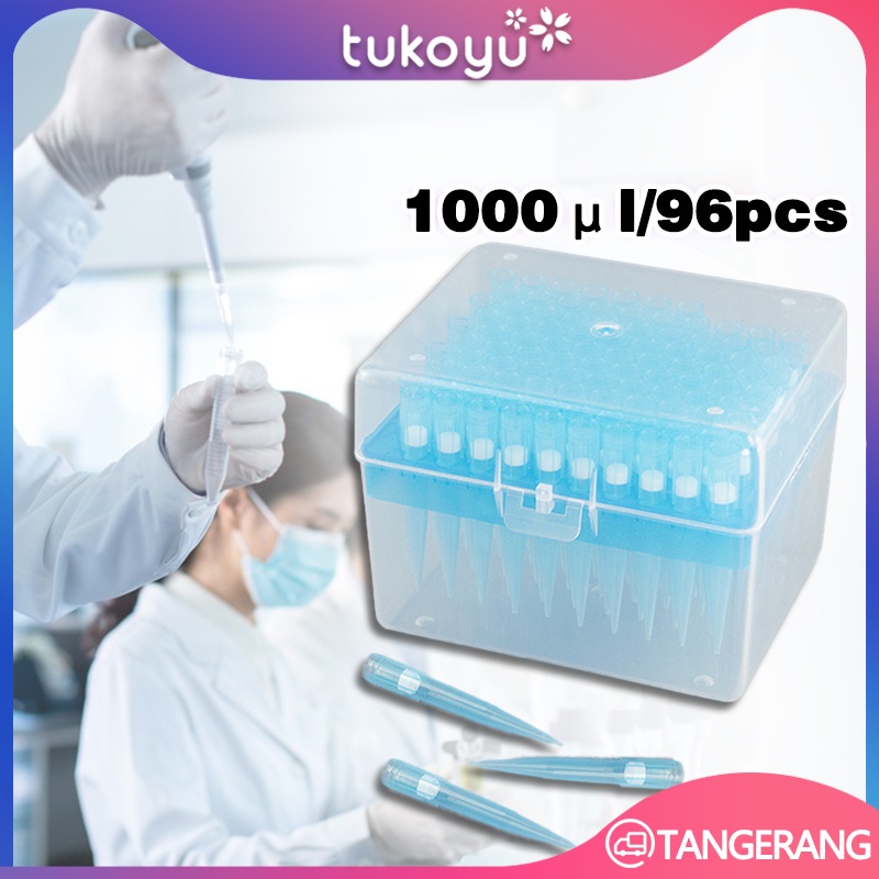 Jual Blue Micropipette Tips 1000ul/Tip Mikropipet Biru/Tip Pipet Sampel ...